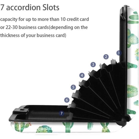 Mini Credit Card Holder, RFID Blocking Slim Hard Card Case ID Case Travel Wallet - Picture 4 of 7